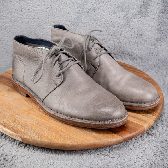 COLE HAAN Glenn Chukka Boots Gull Grey Gray Men's C11778 Size 10.5 - Picture 1 of 8
